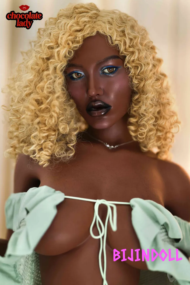 ChocolateLady Doll 159cm B-cup Silicone Sex Doll Fade Black Skin Curls