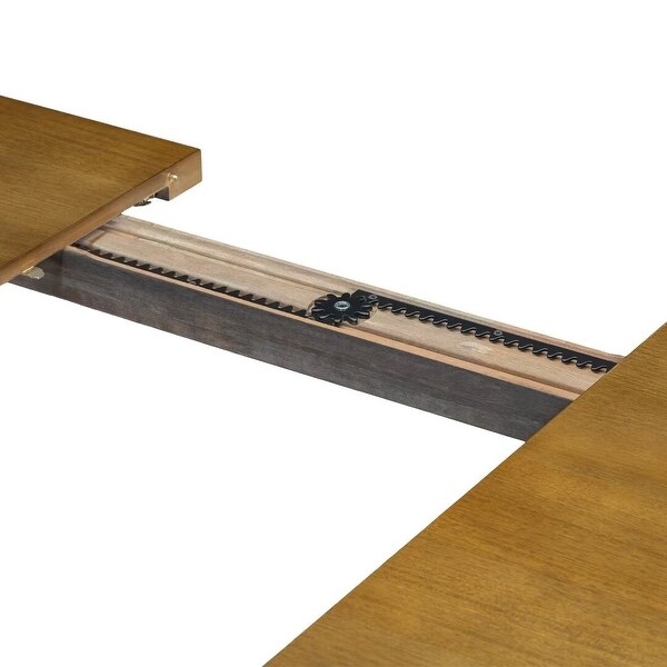 Extendable Dining Table Set,with Removable Leaf and Upholstered Chairs