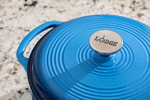 Lodge EC6D43 Enameled Cast Iron Dutch Oven, 6-Quart, Island Spice Red