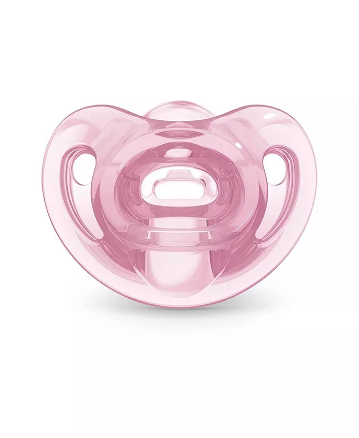 NUK Comfy Pacifiers, 0-6 Months, 6 Pack, Pink
