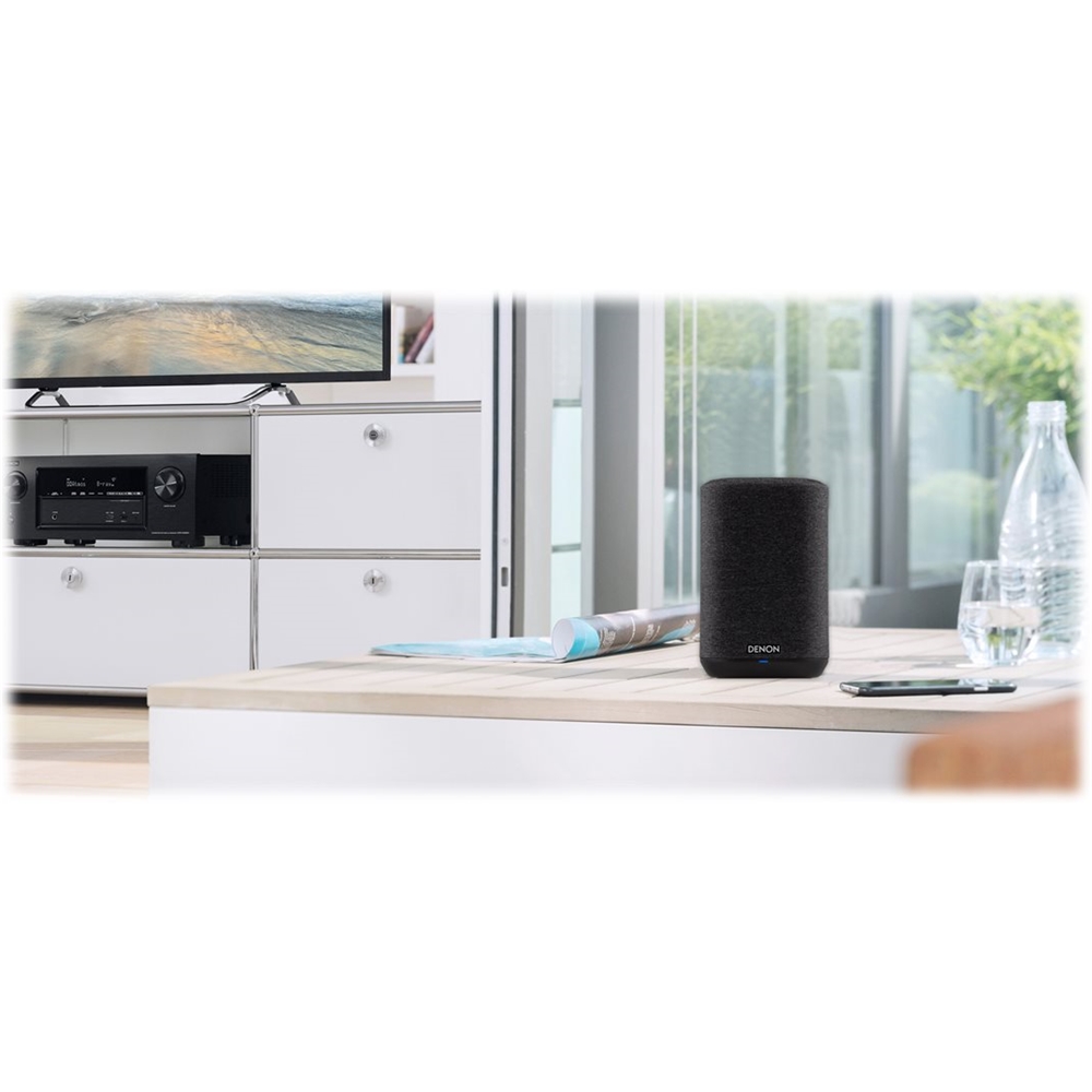 Denon - Home 150 Wireless Speaker with HEOS Built-in AirPlay 2 and Bluetooth - Black