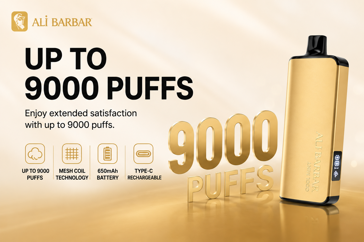 Alibarbar 9000 Puffs Disposable Device – 5 Flavor Assortment PackAlibarbar 9000 Puffs Disposable Vape Mystery Box 5 Pack Random Flavors Bundle
