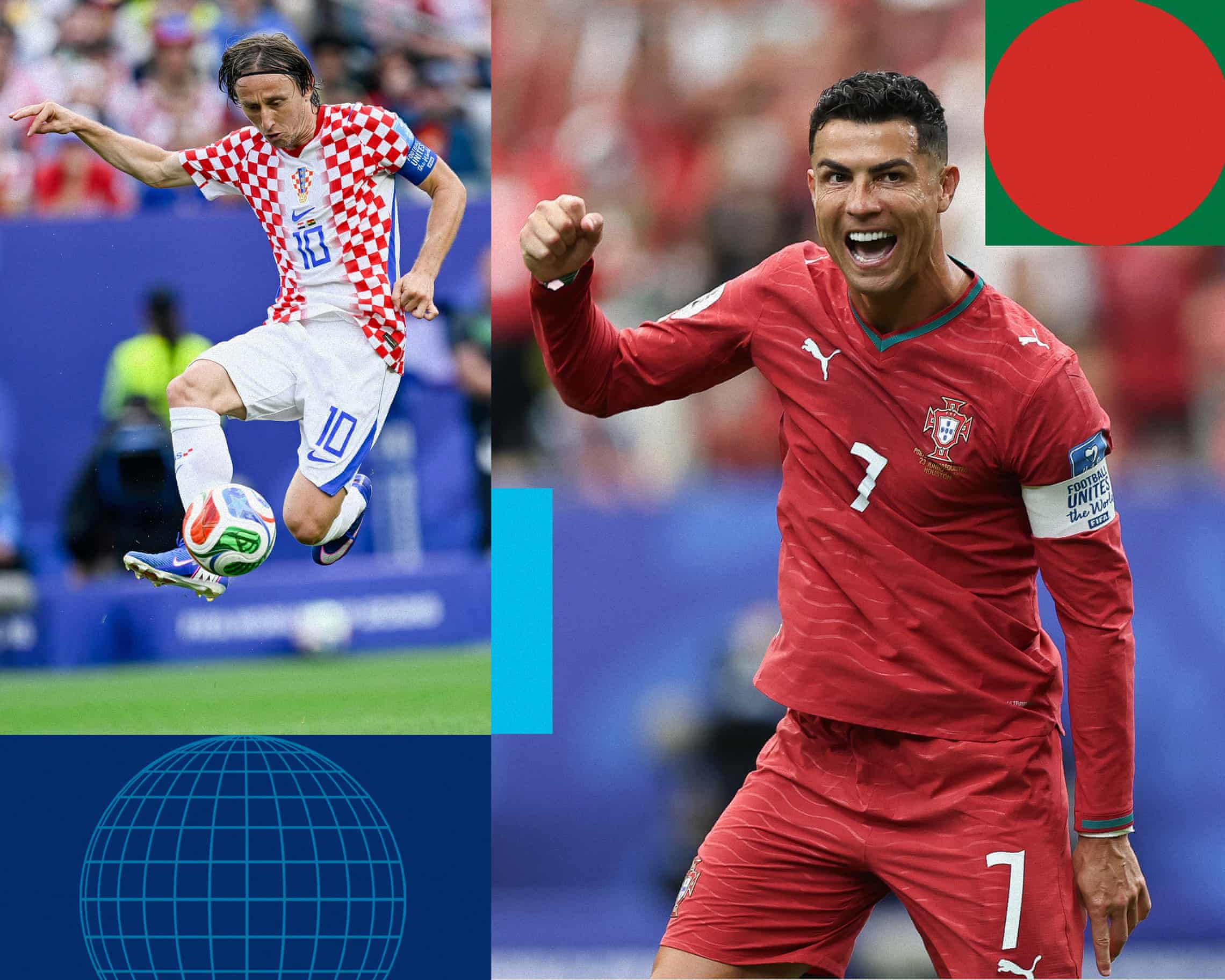 Modric and Ronaldo: Two Legends of Football Reunite on the World Cup Stage After Parallel Journeys