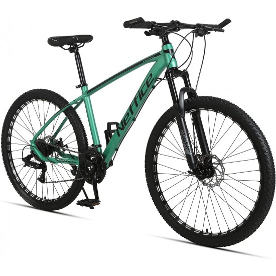 2.1″ Mountain Bike Mens 24 Speed Rear Derailleur,High-Strength Aluminum Frame, Trigger Shift Bicycle