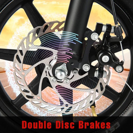500W Electric Bike Electric Commuter Bike, APP Control Folding Ebike 14” Electric Bicycle, 20MPH Adults/Teens City Ebike and Removable 48V 7.5Ah Battery