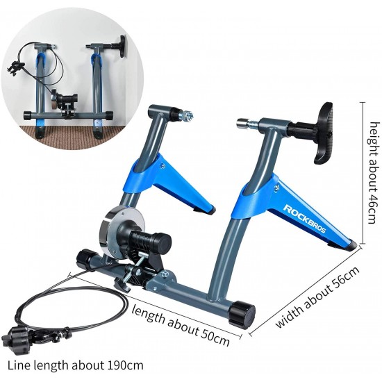 Bike Trainer Stand for Indoor Riding Bicycle Exercise Magnetic Stand for Road Mountain Bikes (26-28″ Wheel)