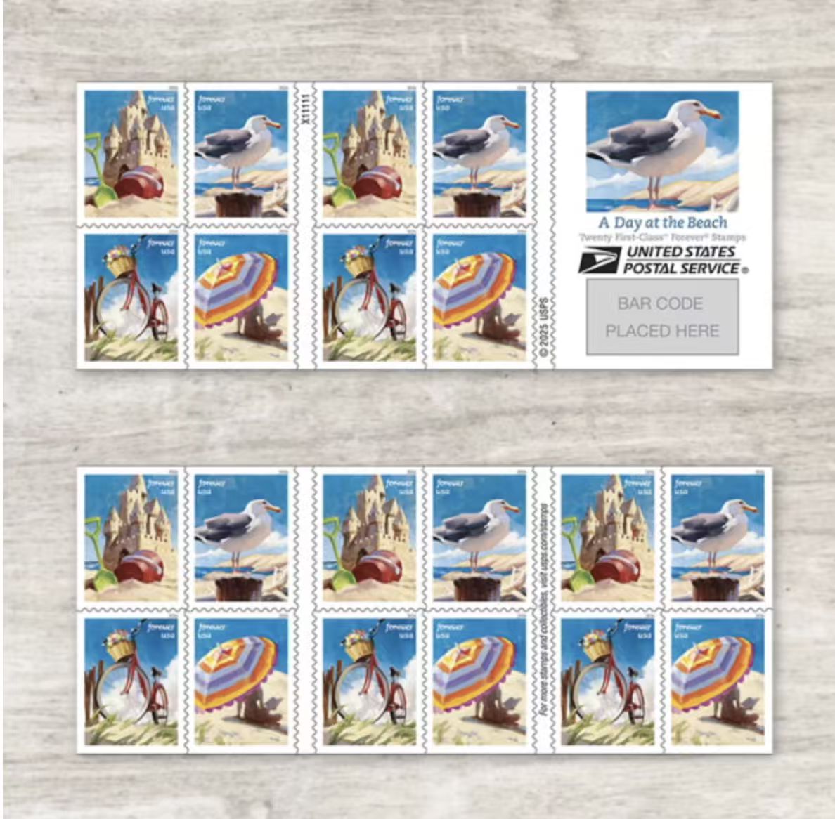A Day at the Beach 2026- 5 Booklets / 100 Pcs