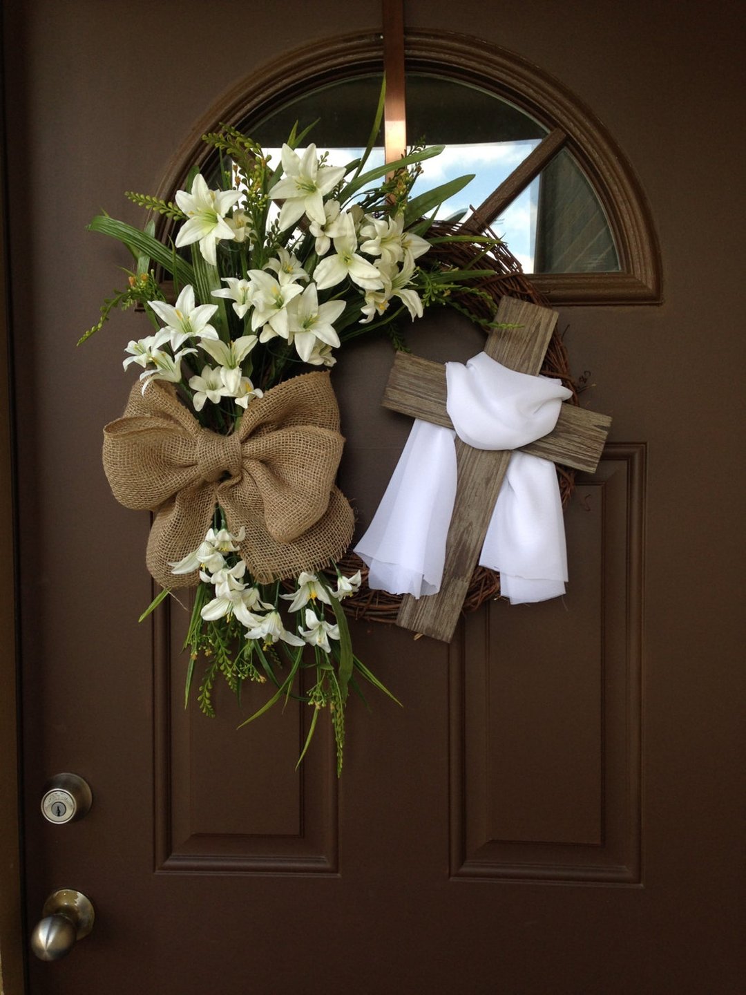 Easter Wreath with Cross
