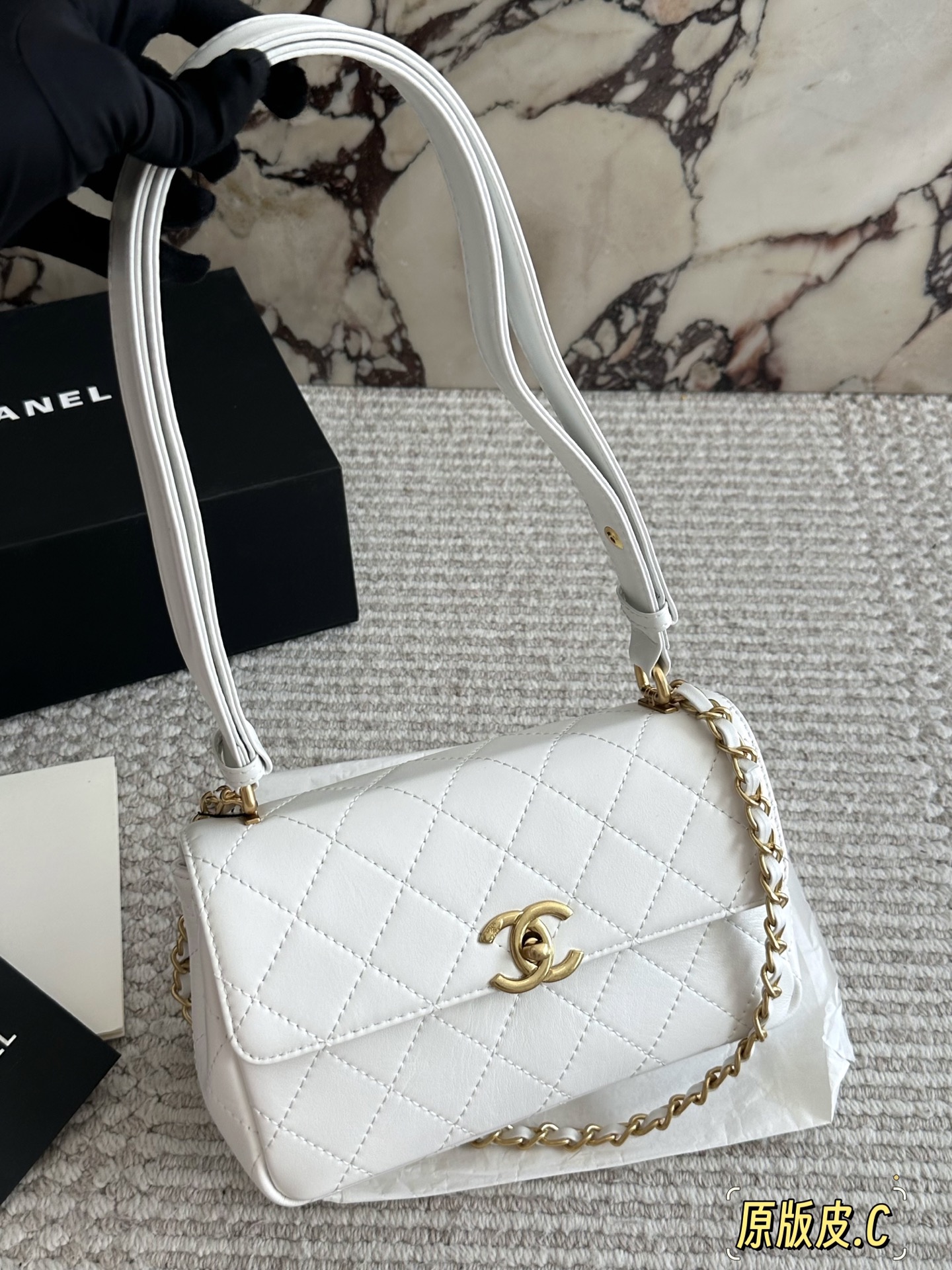 Chanel Black and Gold CF Chain Bag - cnluxepick