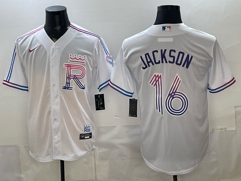Men's Kansas City Royals Bo Jackson #16 White 2026 City Connect Stadium Jersey