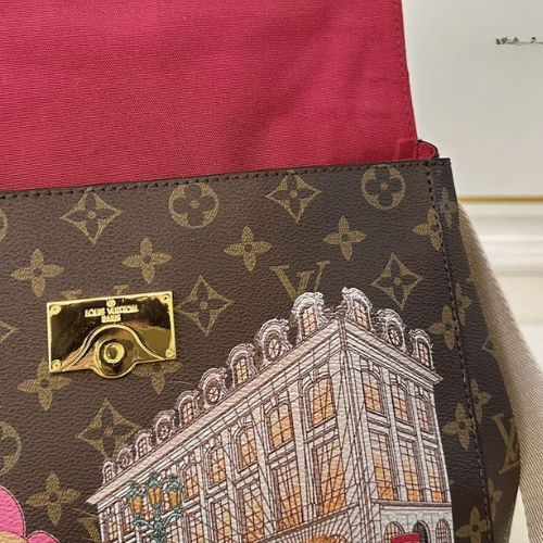 Louis Vuitton Cluny Vivienne MM Painted Monogram 11.4 Inches