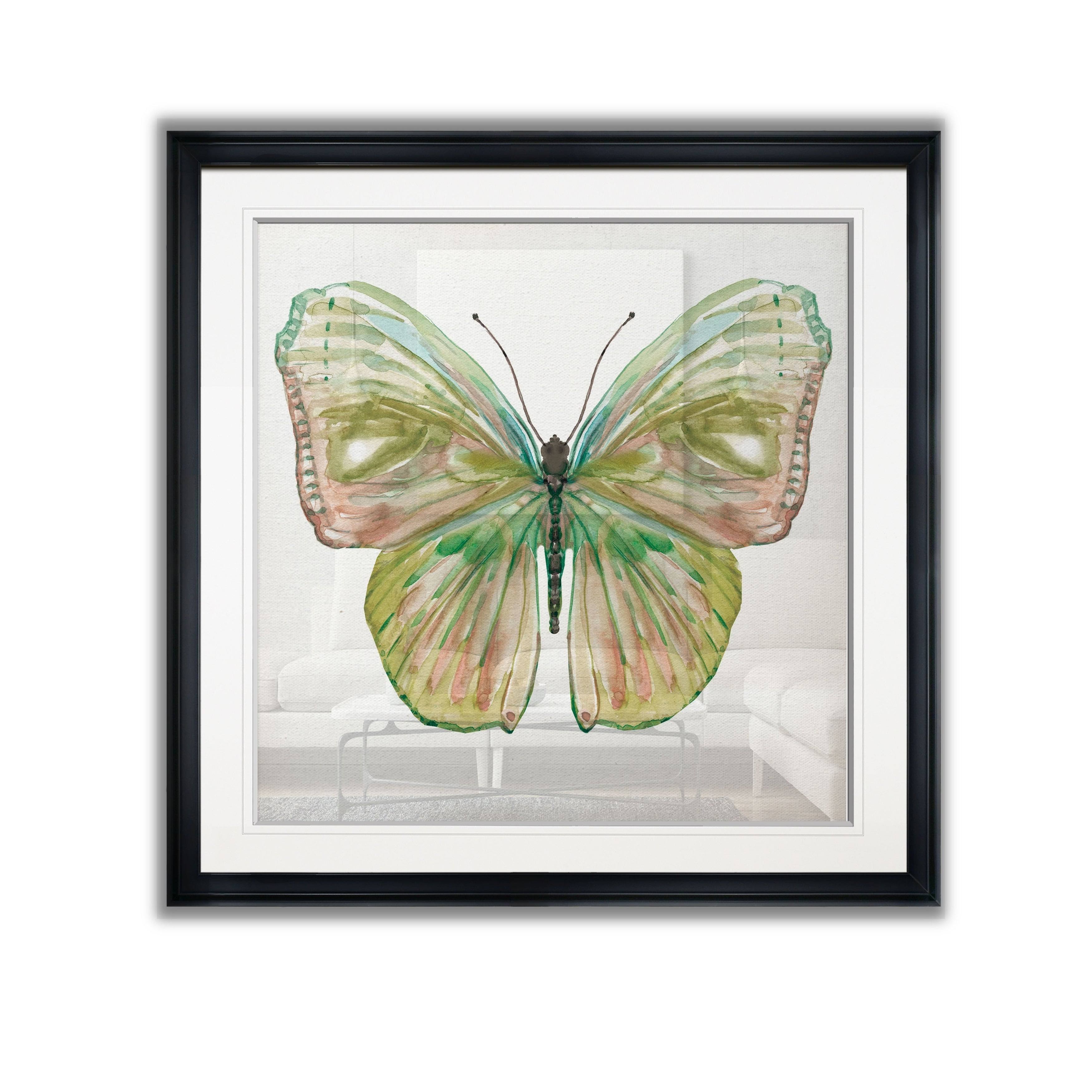 Soft Wings II -Framed Giclee Print - 28x28