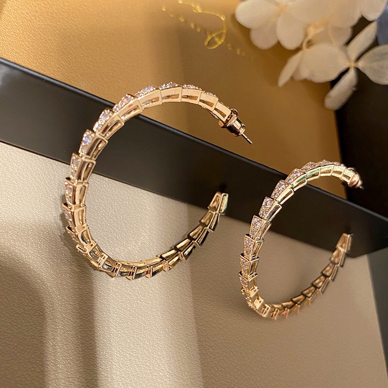 Bvlgari Snake Bone Earrings - cnluxepick