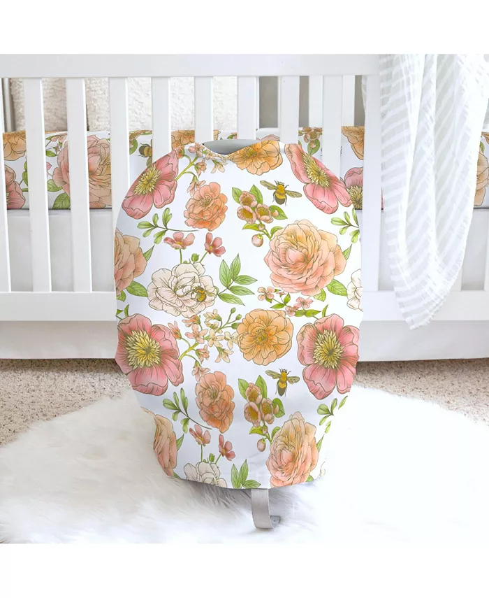Honey Lemonade Multifunctional Nursing Cover Carseat Cover - Botanical Floral