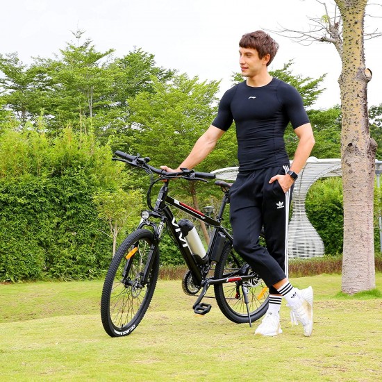 500W/350W Electric Bike, Adult Electric Bikes 26″ Mountain Bike Bicycle with 21-Speed Gears/Removable 48V/12.5Ah/36V/8Ah Battery/4 Modes/2 Mudguards