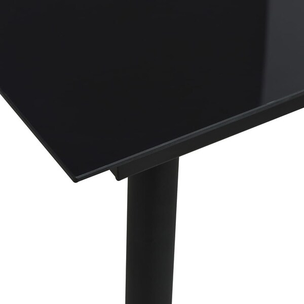 vidaXL Patio Dining Table Black 31.5