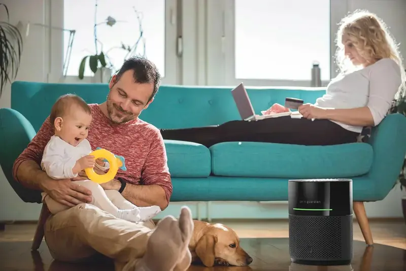 Wildfire Smoke & Pet Odor Air Purifier — High-Capacity Filter for Rooms up to 1043 sq. ft