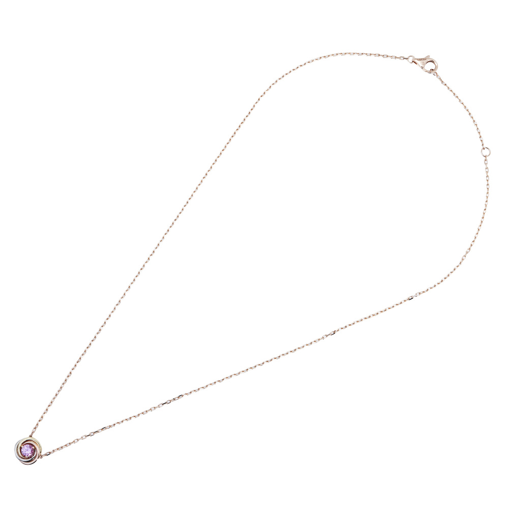 Cartier Trinity Necklace Tri-Gold Sapphire B7225000