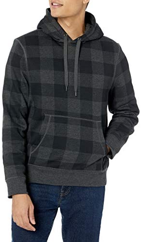 Men's Sherpa-Lined Pullover Hoodie Sweatshirt
