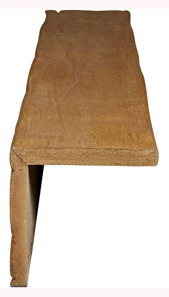 Ekena Millwork BMRW2C0100X100X168PP 10x22W x 10x22H x 14&L 2-Sided (L-beam) Riverwood Endurathane Faux Wood Ceiling Beam, Natura