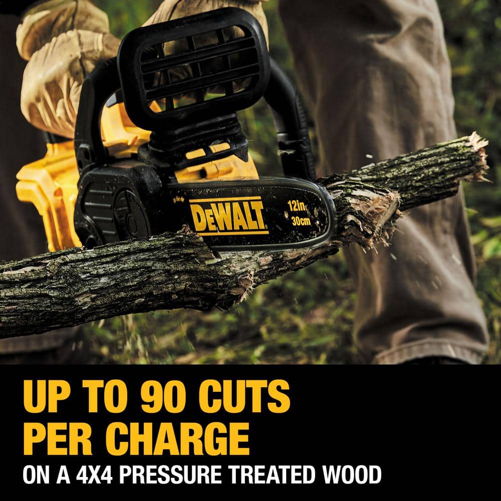 DEWALT 20V MAX 12in. Brushless Battery Powered Chainsaw, DCCS620B