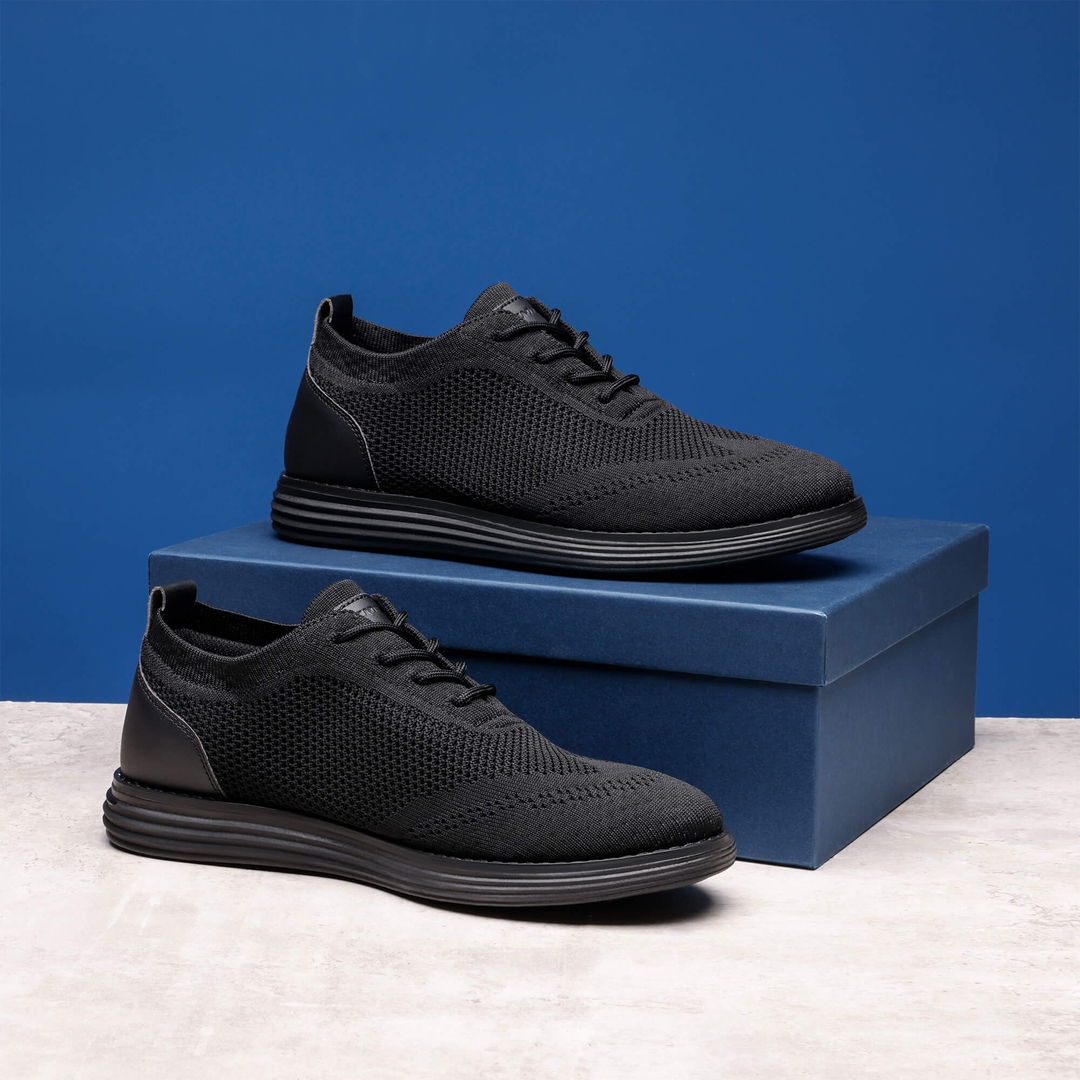 [KnitFlex Breeze+] Men's Mesh Wingtip Oxford Sneakers