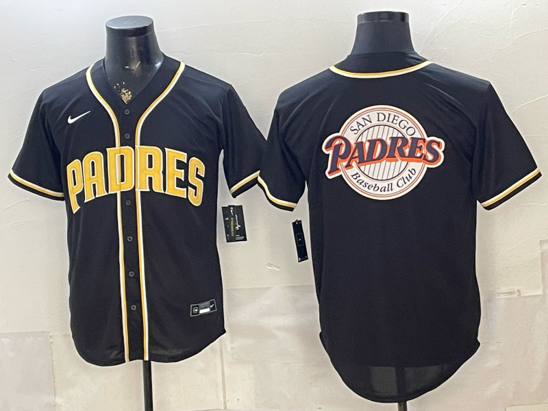 Men's San Diego Padres Black Fashion Replica Out Jersey
