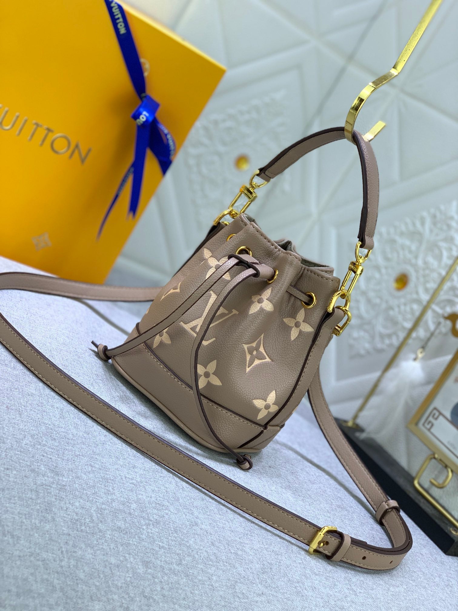 Louis Vuitton Nano No  Tourterelle Gray 16Cm