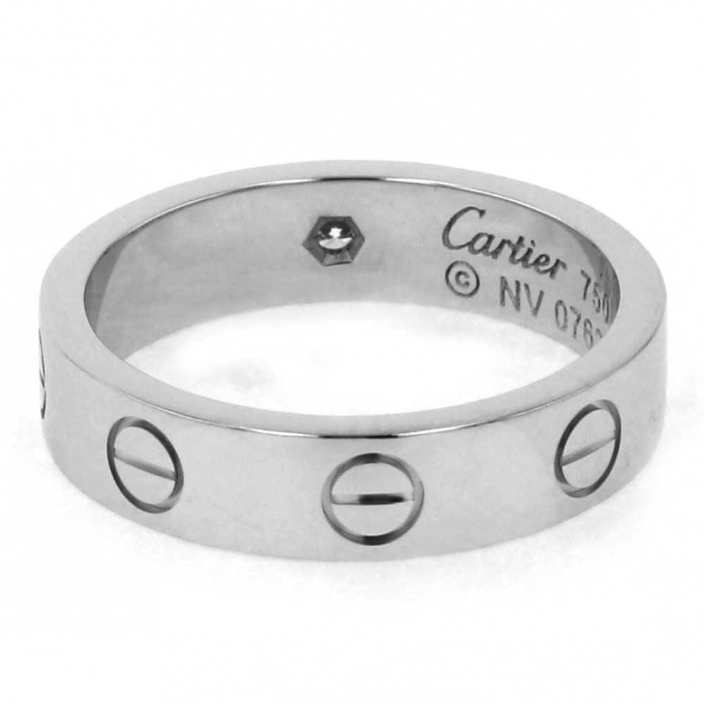Cartier Love Ring 18K White Gold Diamond