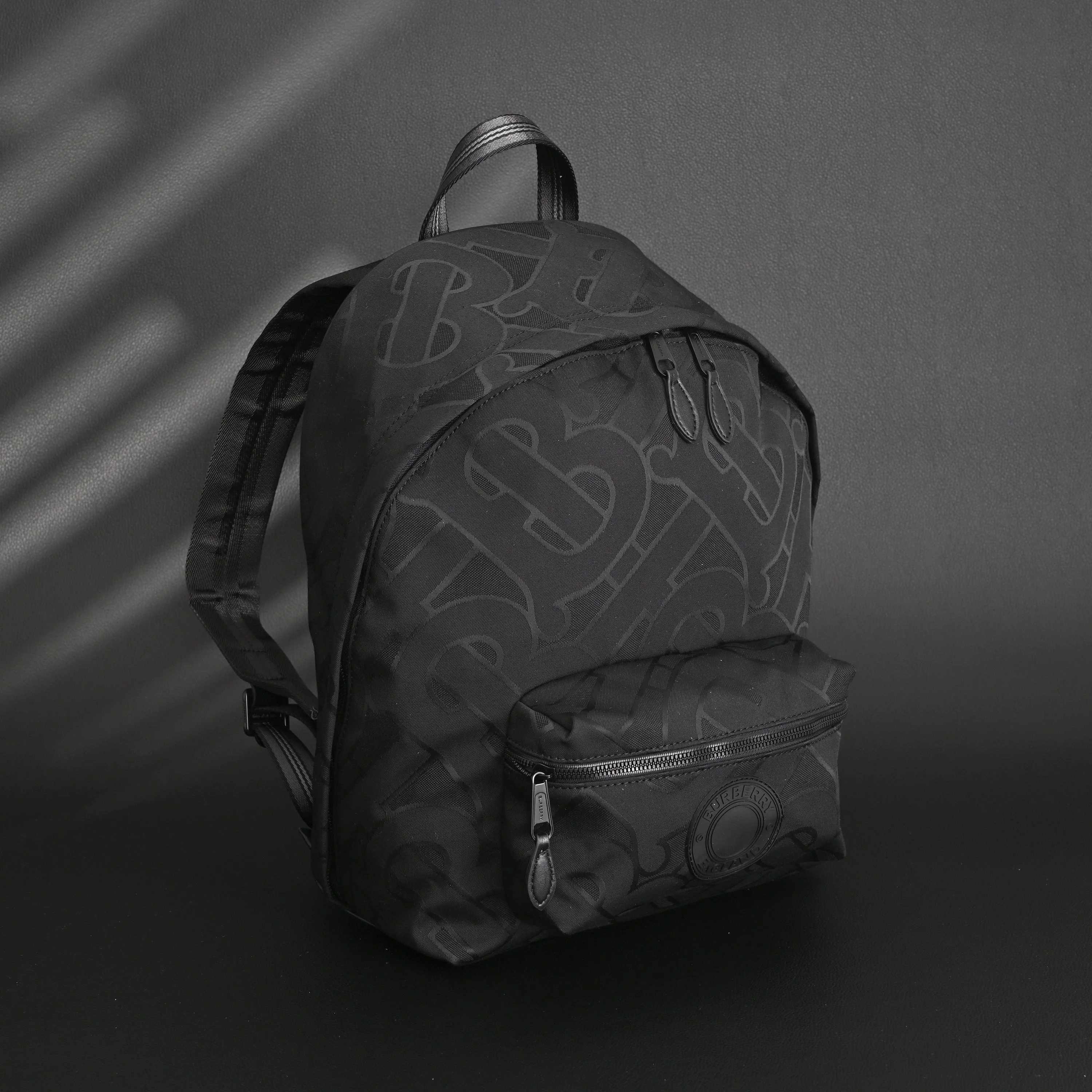 Burberry Monogram Black Nylon Backpack