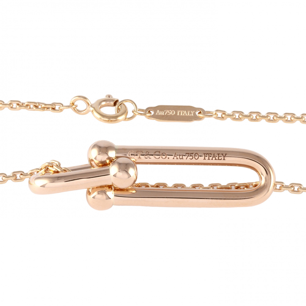 Tiffany & Co. Hardware Link Necklace 18K Rose Gold 63982253