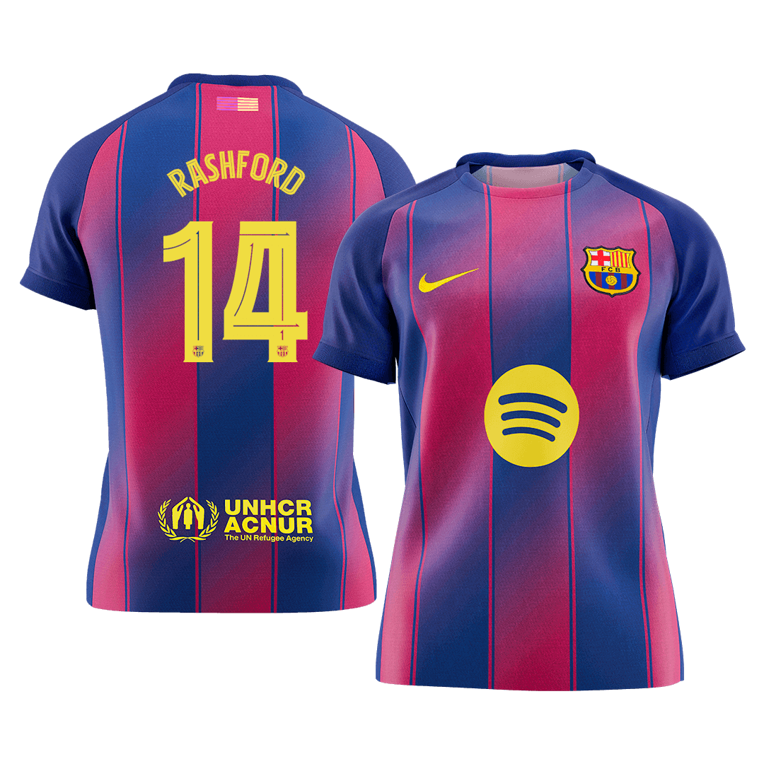 RASHFORD #14 Barcelona Home Soccer Jersey 2025/26 - UCL