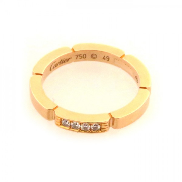 Cartier Mayon Pantale Ring 18K Yellow Gold Diamond