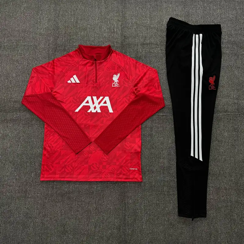 Liverpool 26/27 Half Zipper Training Suit - Red