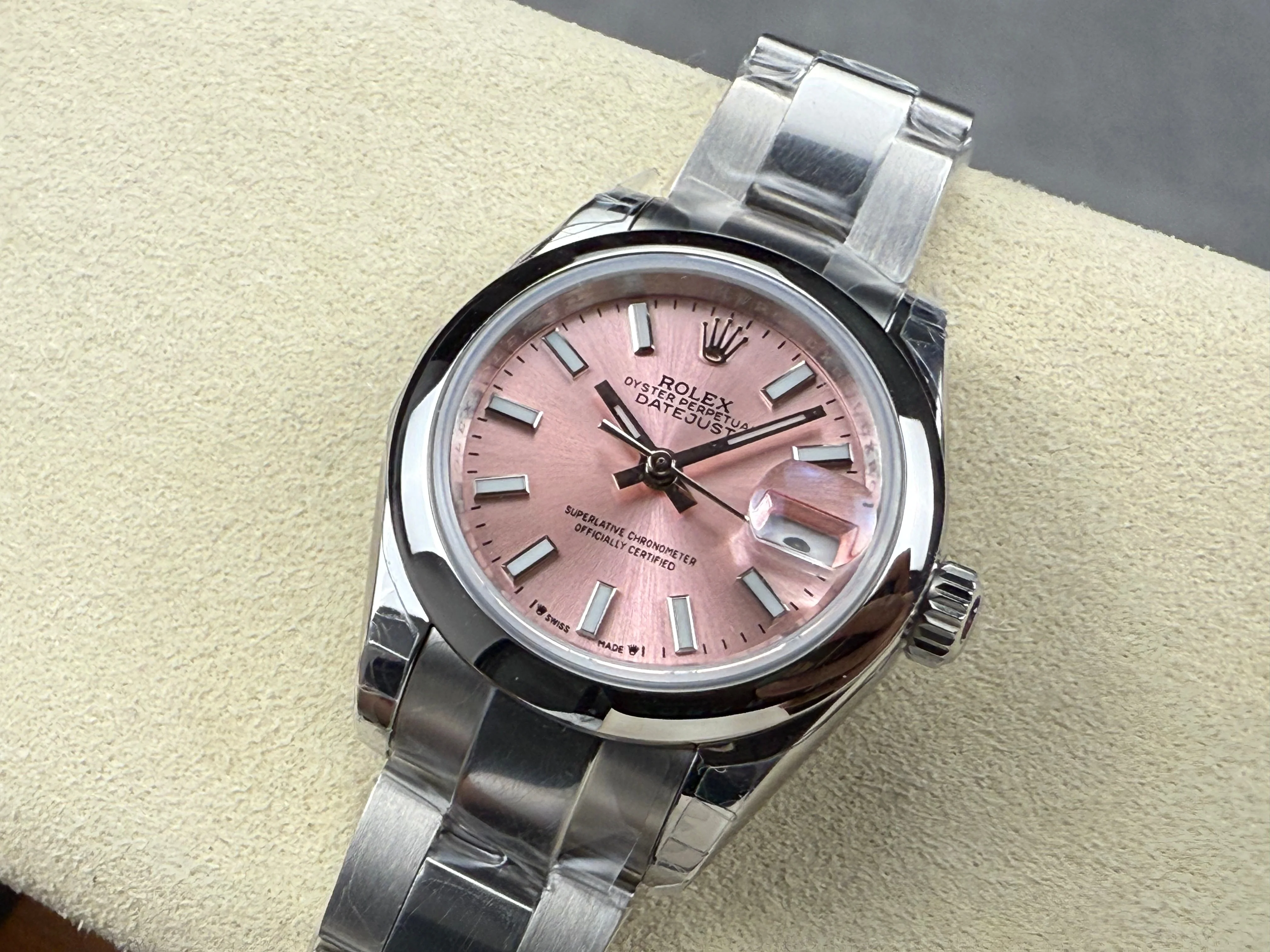 Rolex Day-Date 28mm Silver Pink