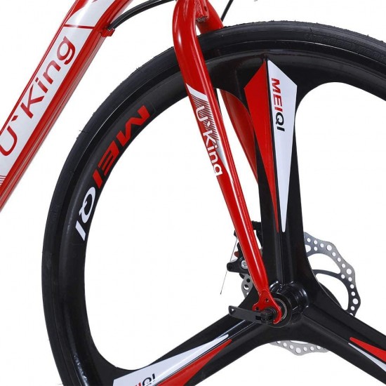 Mens Road Bikes Aluminum Road Bikes 700c Road 21 Speed Road Bike for Men with Aluminum Alloy Disc Brake