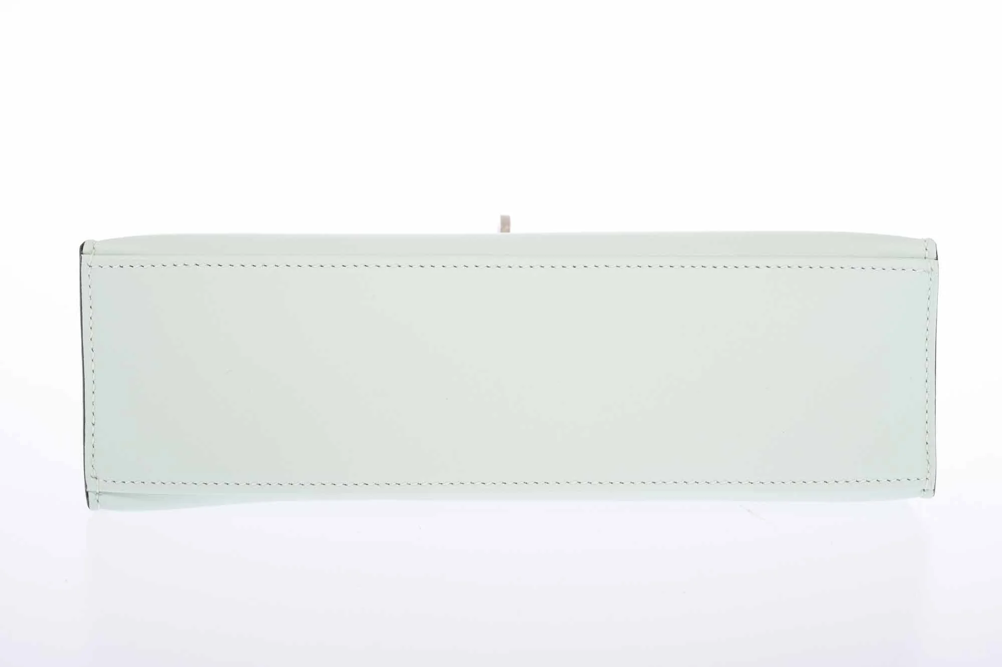 Hermès Kelly Mini Pochette Vert Peppermint Swift Palladium Hardware