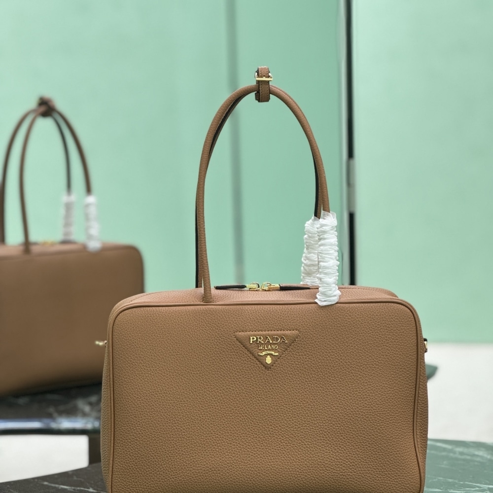 Prada Large Top Handle Bag Caramel 35Cm