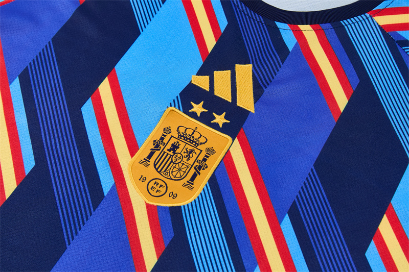 Spain Short Sleeves Training Suit -Two Stars 3