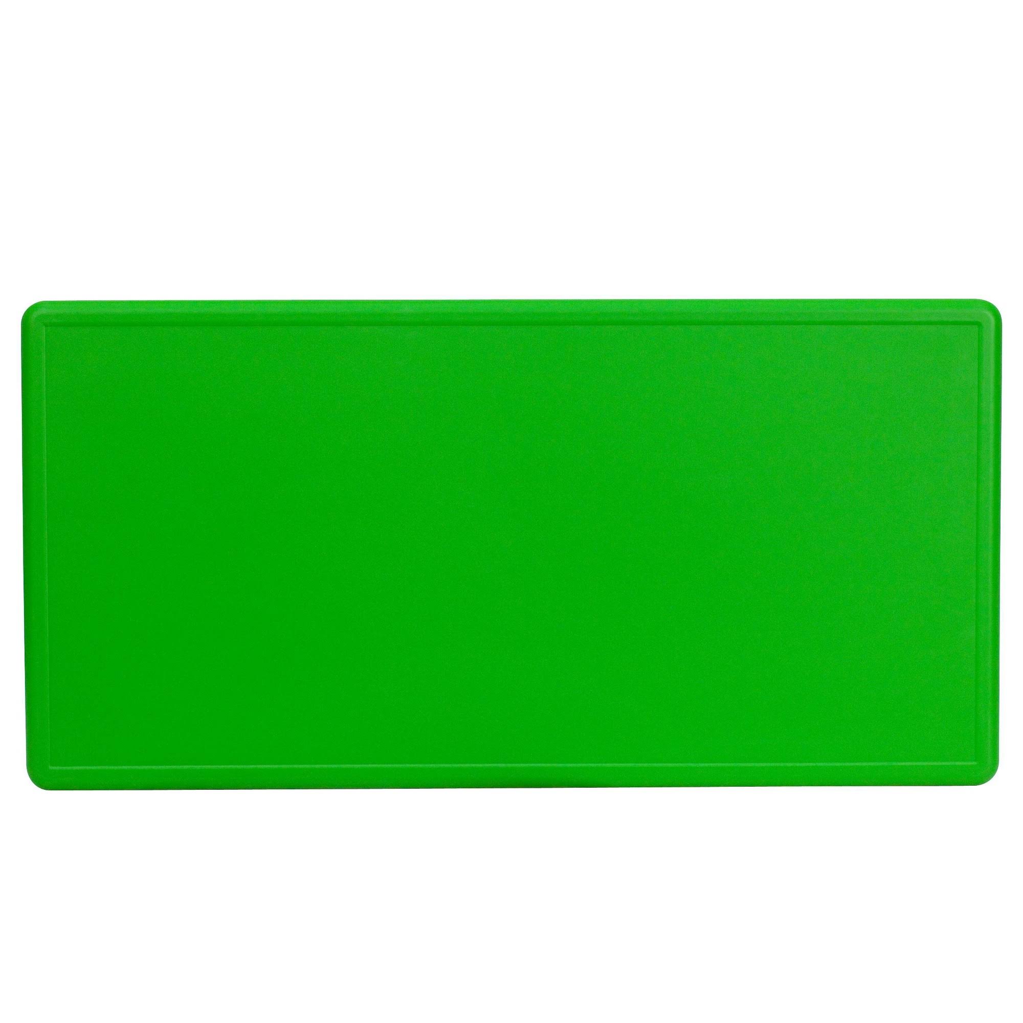 Flash Furniture 24&&W x 48&&l Height Adjustable Rectangular Green Plastic Activity Table