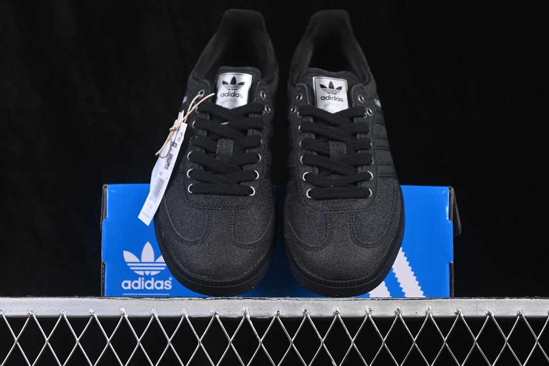 Adidas Samba Og Clover Casual Board Shoes Black/Inkiness KI6265