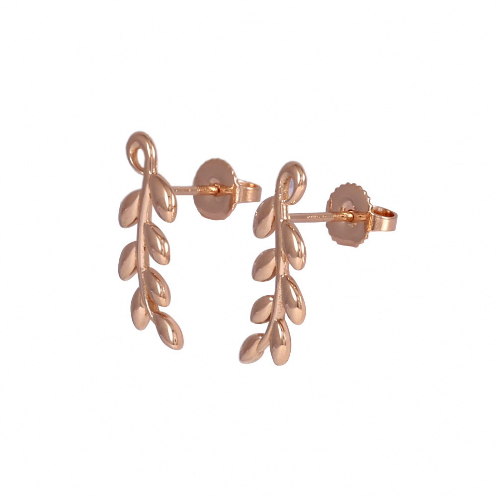 Tiffany & Co. Paloma Picasso Olive Leaf Climber Earrings 18K Rose Gold 60702578