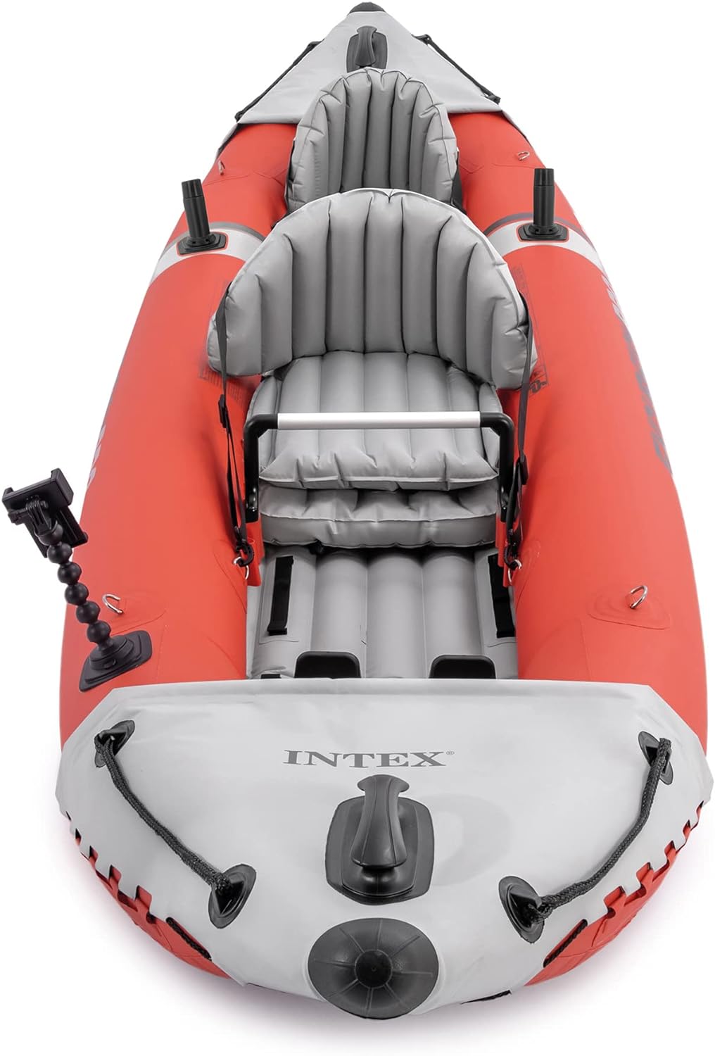 Excursion Pro Inflatable Kayak Series: Includes Deluxe 86in Kayak Paddles and High-Output Pump – SuperTough PVC – Adjustable Bucket Seat – Fishing Rod Holders – Grab Handles