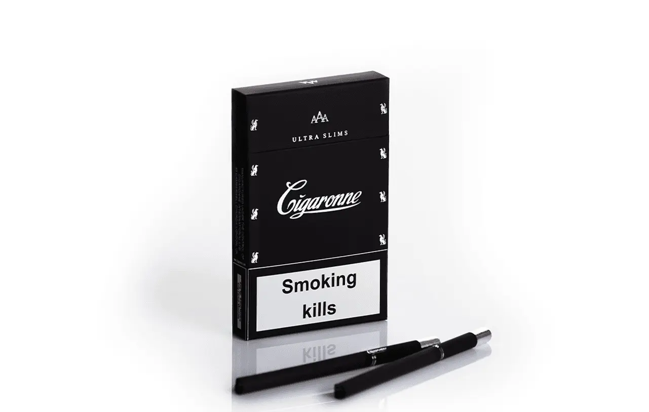 Cigaronne Ultra Slims Black Cigarettes Buy Online AU - FLUXAUD SHOP