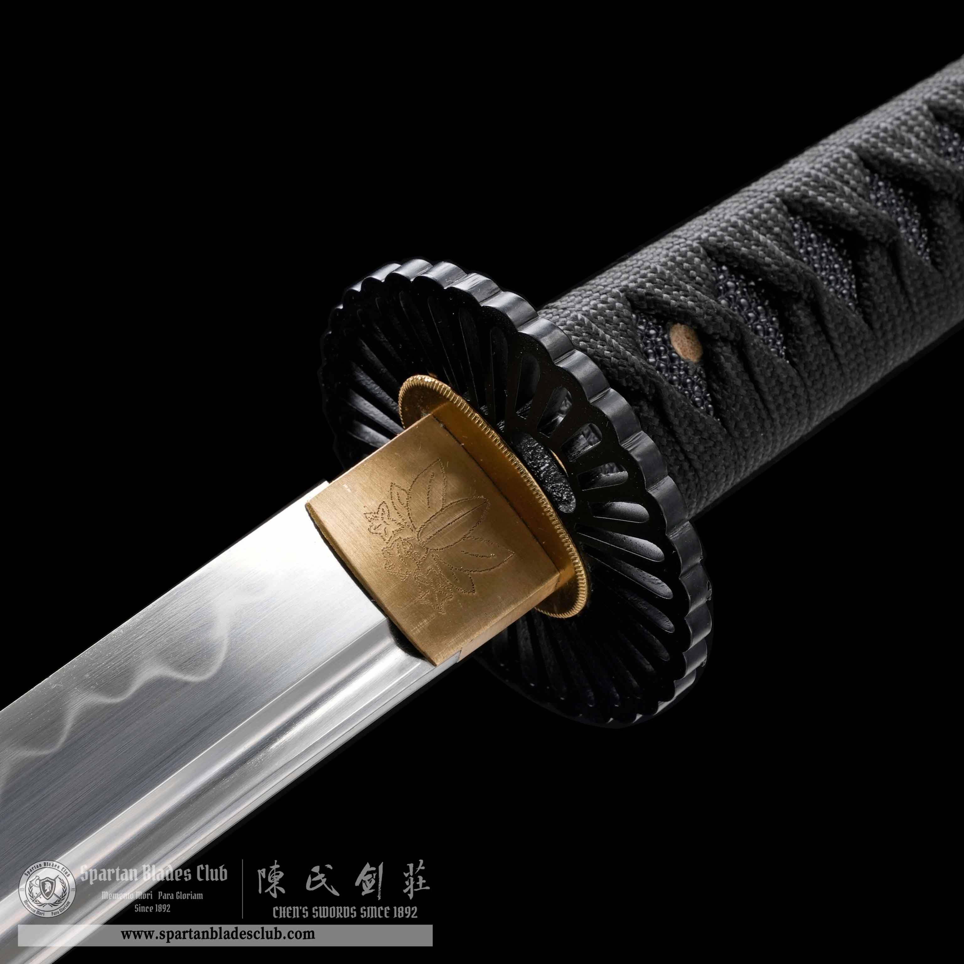 HY151 | Bokufū Rinbu | Katana | T10 steel | Clay-tempered | Real Hamon | Brown | Battle-Ready | Full-tang | Spartan Blades Club | CHEN'S SWORDS 1892 - Spartan Blades Club - 陳氏劍莊1892