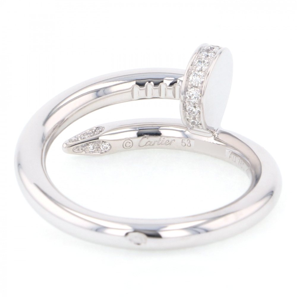 Cartier Juste un Clou Ring 18K White Gold Diamond