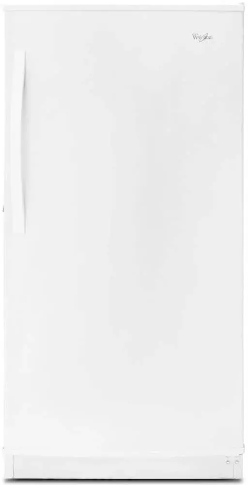 Whirlpool 16 Cu. Ft. Upright Frost-Free Freezer – White Finish with Digital Controls and Spill-Resistant Shelves