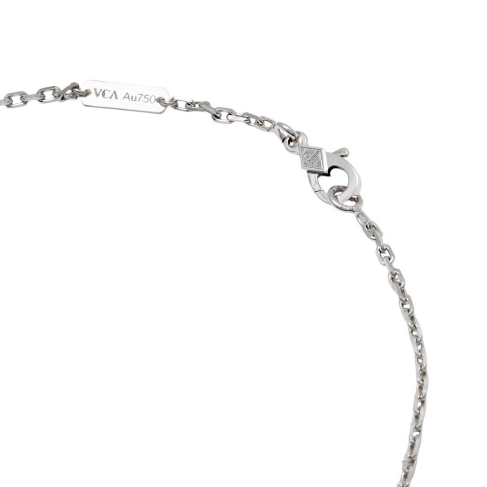 Van Cleef & Arpels Flower Lace Necklace 18K White Gold Diamond VCARP05200