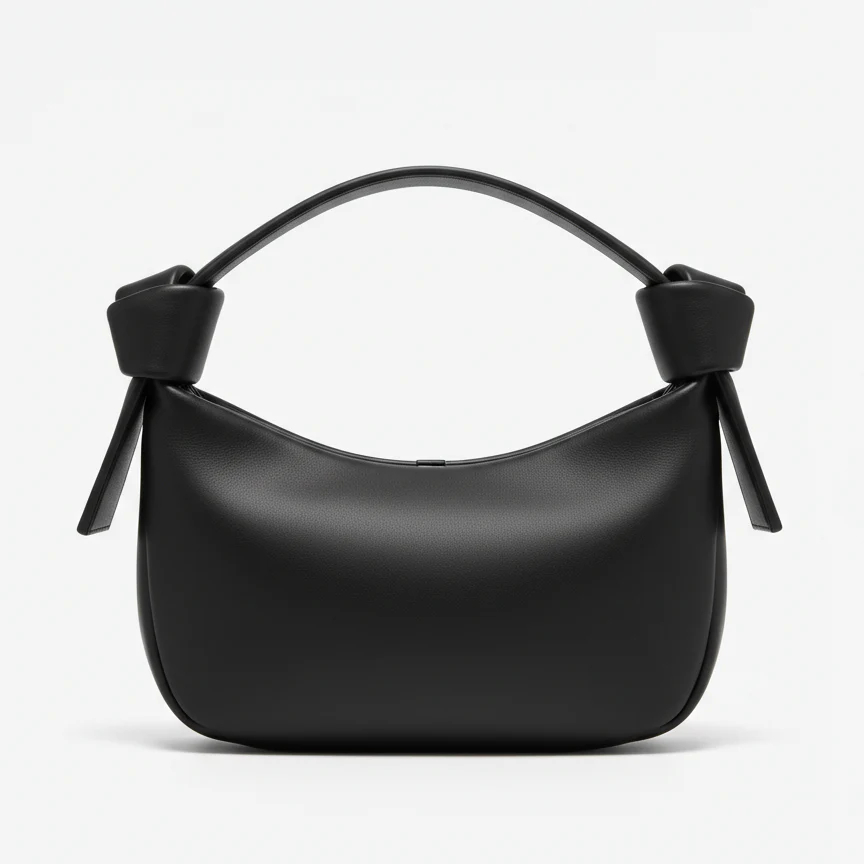 Black Slouchy Knot Bag