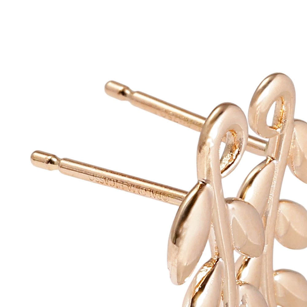 Tiffany & Co. Paloma Picasso Olive Leaf Climber Earrings 18K Rose Gold 60702578